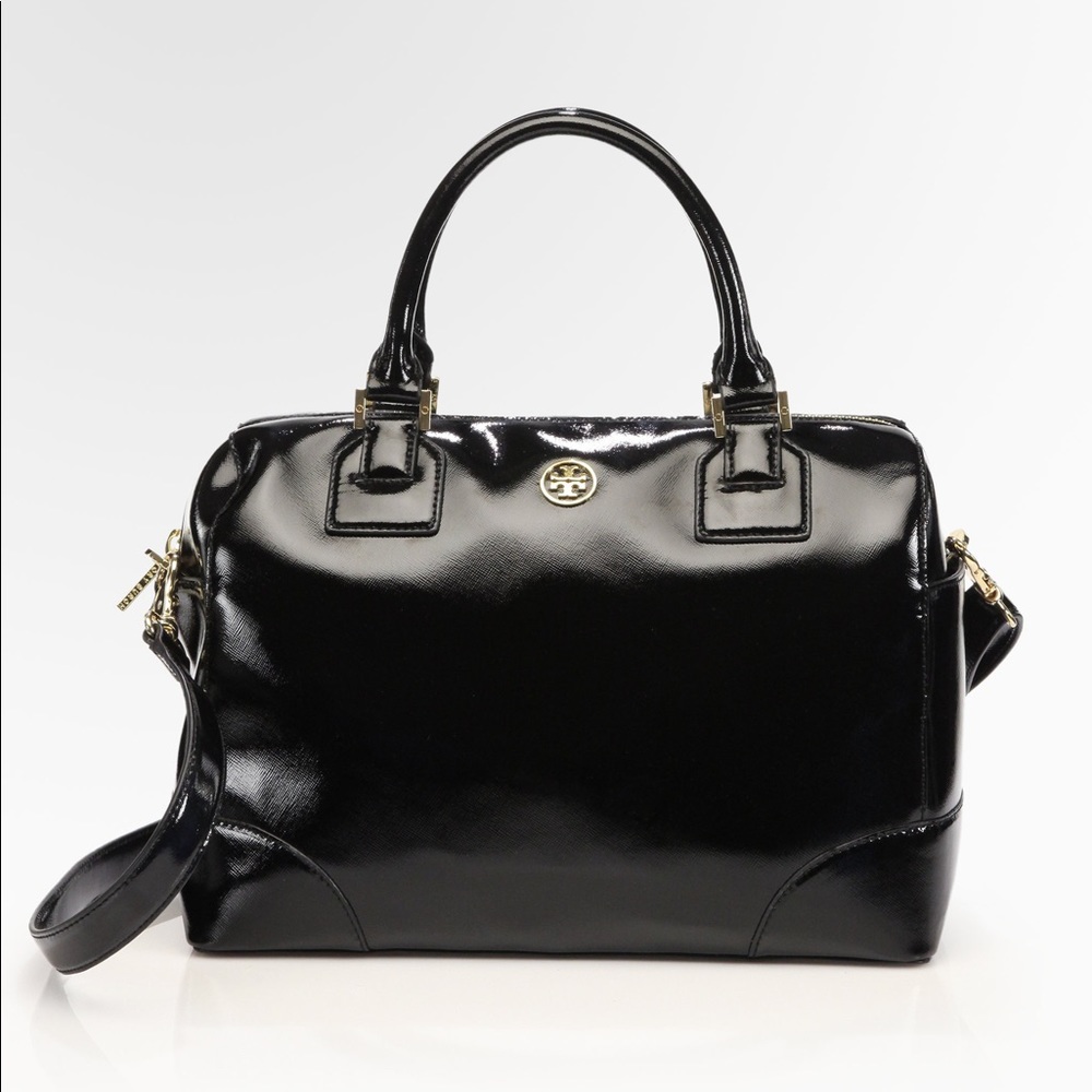 Tory Burch Robinson Patent Leather Satchel/ Duffel